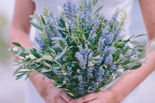 Νυφικές Ανθοδέσμες με Λεβάντα