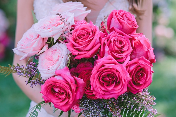 Νυφικές Ανθοδέσμες με Τριαντάφυλλα