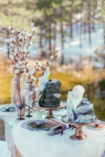 Χειμωνιάτικο Dessert table σε εξωτερικό χώρο