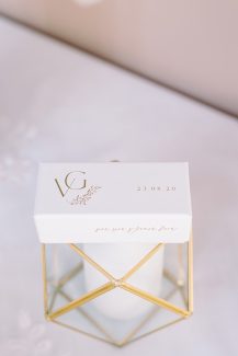 Ξεχωριστές μπομπονιέρες γάμου σε ορθογώνιο κουτάκι