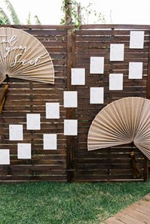 Ξεχωριστό seating chart με tropical επιρροές