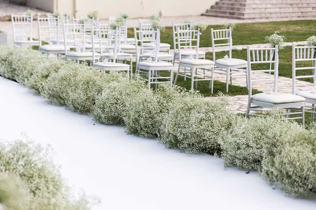 Εντυπωσίασε τους καλεσμένους σου με μια φαντασμαγορική διακόσμηση με άνθη από ορτανσίες, ορχιδέες και γυψοφίλη