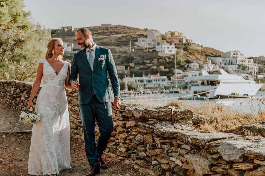 Ένας υπέροχος καλοκαιρινός γάμος στην Τζια με λυσίανθο και baby breaths │ Αγγελική & Χαράλαμπος