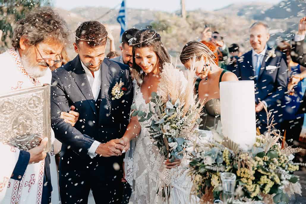 Mποέμ καλοκαιρινός γάμος στην Τζια│ Εβελίνα & Στέλιος