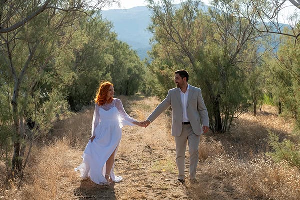 Ρουστίκ καλοκαιρινός γάμος στη Λέσβο με dried flowers │ Βέστα & Βαγγέλης