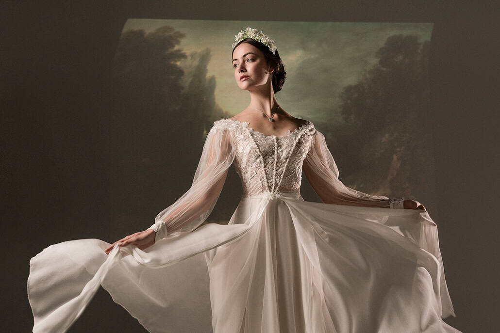 Ιδιαίτερης κομψότητας νυφικά φορέματα με τις πιο ρομαντικές λεπτομέρειες