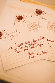 Πρωτότυπη ιδέα ευχές σε καρτποστάλ