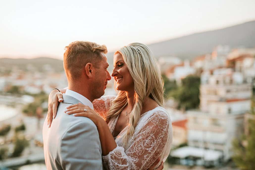 Υπέροχος γάμος στη Θάσο με γυψοφίλη και ορτανσίες │ Ελένη & Βασίλης