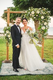 Rustic style αψίδα γάμου