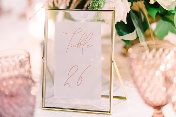 Αρίθμηση τραπεζιών δεξίωσης