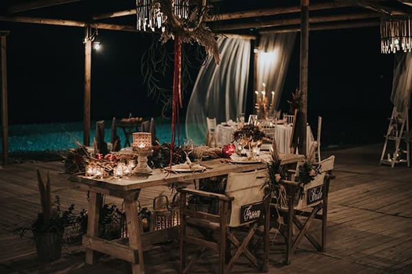 Boho inspiration με pampas grass και ξύλινες λεπτομέρειες