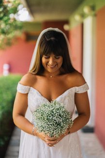 Ρομαντικό νυφικό μπουκέτο από γυψοφίλη Ρομαντικό νυφικό μπουκέτο από γυψοφίλη