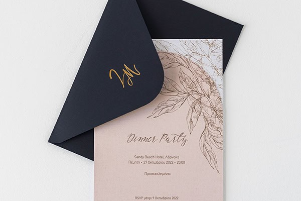 Υπέροχες προσκλήσεις γάμου από Widi Bagi με floral patterns