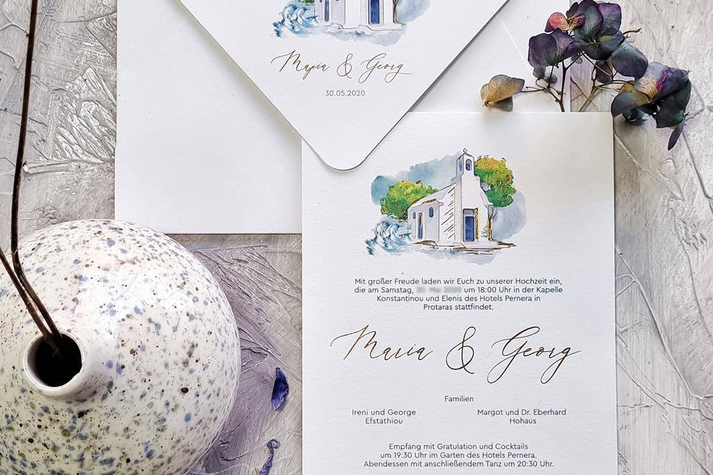 Ξεχωριστές προσκλήσεις γάμου από Redgrass Invitations με κομψές λεπτομέρειες