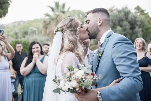 Lovely boho γάμος στην Χαλκιδική με pampas grass και τριαντάφυλλα │ Ιωάννα & Θανάσης