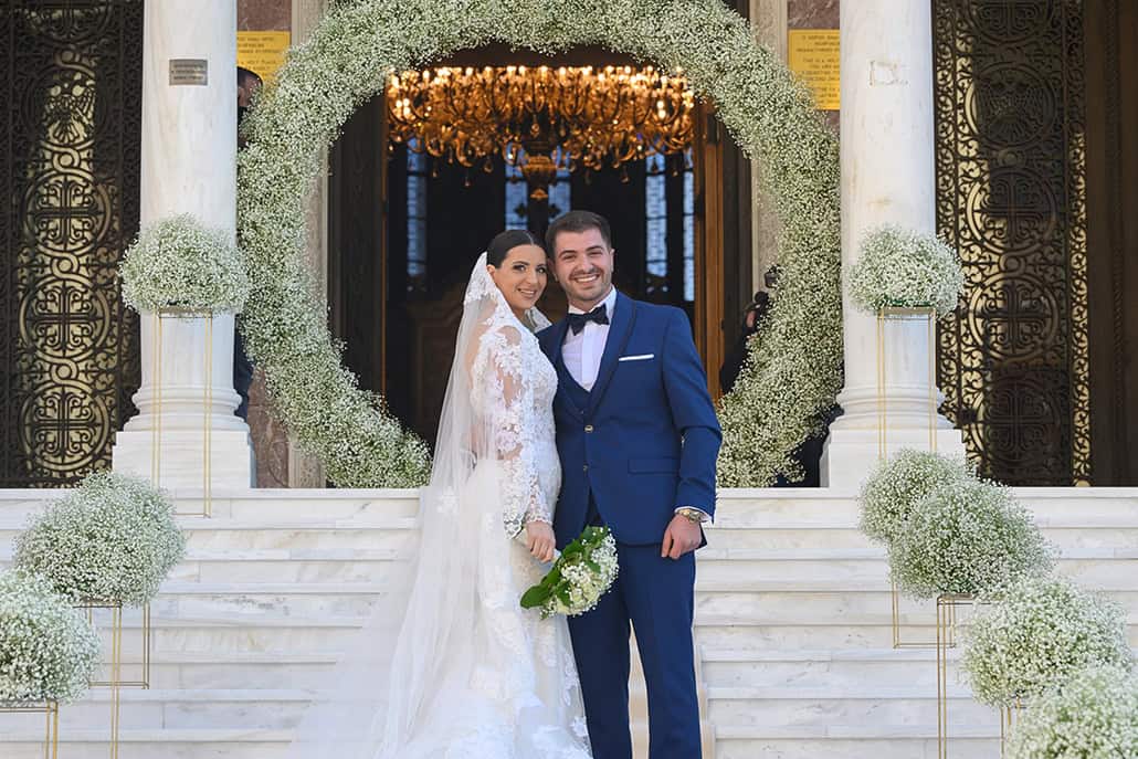 Ρομαντικός χειμωνιάτικος γάμος με πλούσια γυψοφίλη │ Δήμητρα & Βαγγέλης