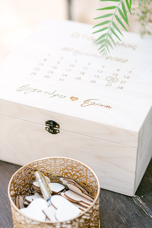 Πρωτοτυπη ιδέα κουτί ευχών για ευχές καλεσμένων