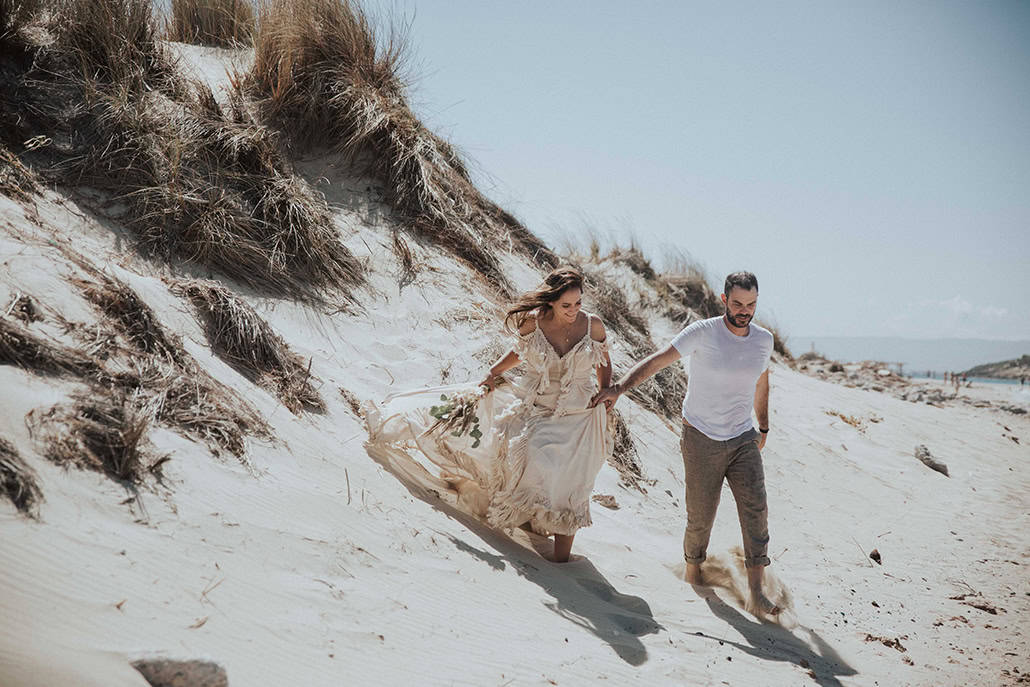 Μποέμ φθινοπωρινός γάμος με pampas grass και στάχυα │ Κέλλυ & Μάνος