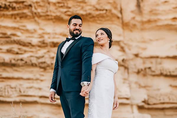 Ρομαντικός καλοκαιρινός γάμος με peach τριαντάφυλλα στη Λεμεσό  | Γεωργία & Κυριάκος