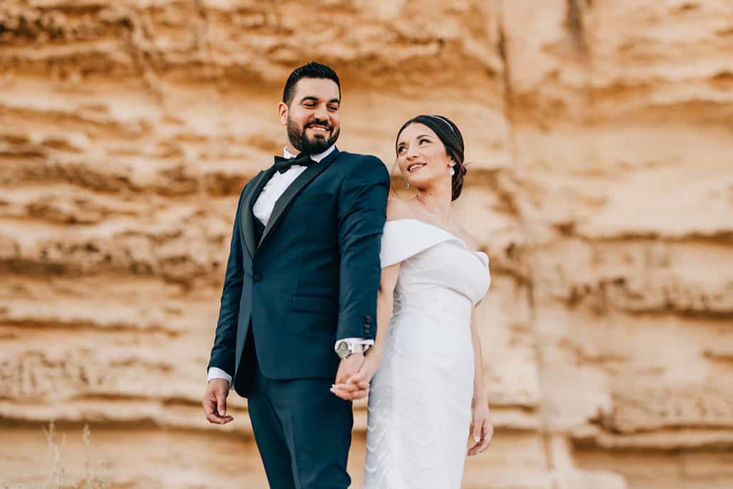 Ρομαντικός καλοκαιρινός γάμος με peach τριαντάφυλλα στη Λεμεσό  | Γεωργία & Κυριάκος