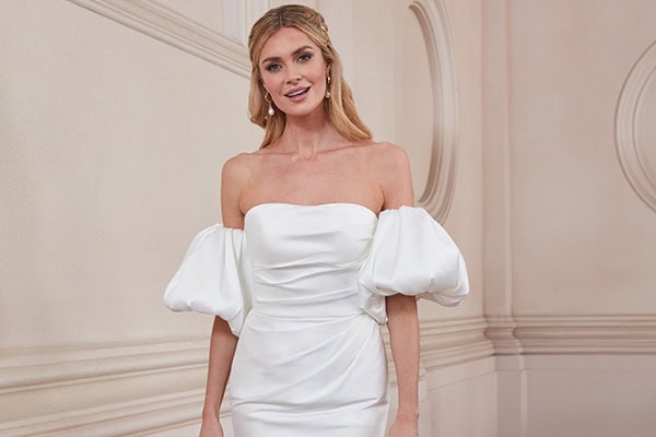 Stylish νυφικά φορέματα για έναν πολιτικό γάμο