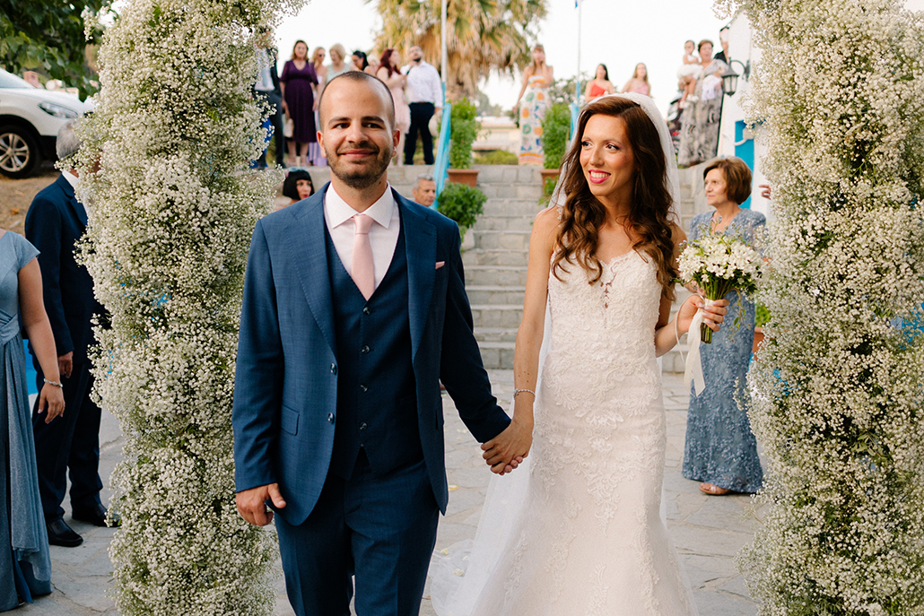 Καλοκαιρινός γάμος στη Χαλκιδική με γυψοφύλλη | Αντωνία &  Θάνος