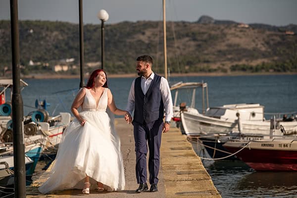 Ρομαντική next day φωτογράφιση στο λιμάνι της Νέας Πέραμου | Ερασμία & Παναγιώτης