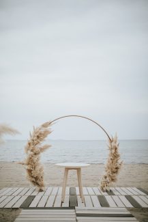 Full moon αψίδα με pampas grass