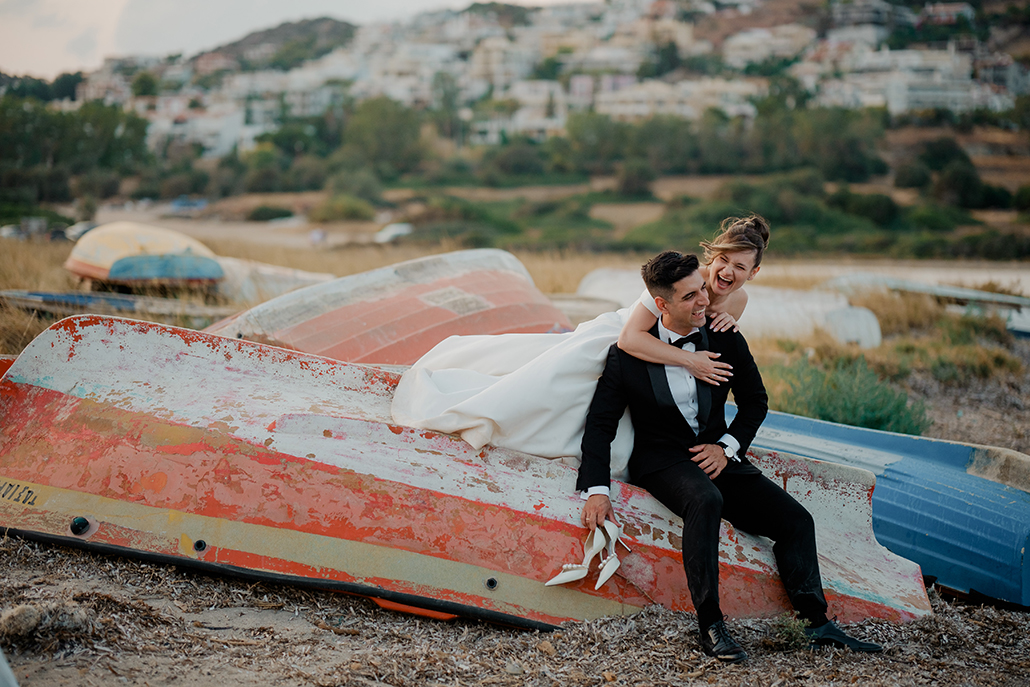 Καλοκαιρινός γάμος με chic λεπτομέρειες | Ντίνα & Βαγγέλης