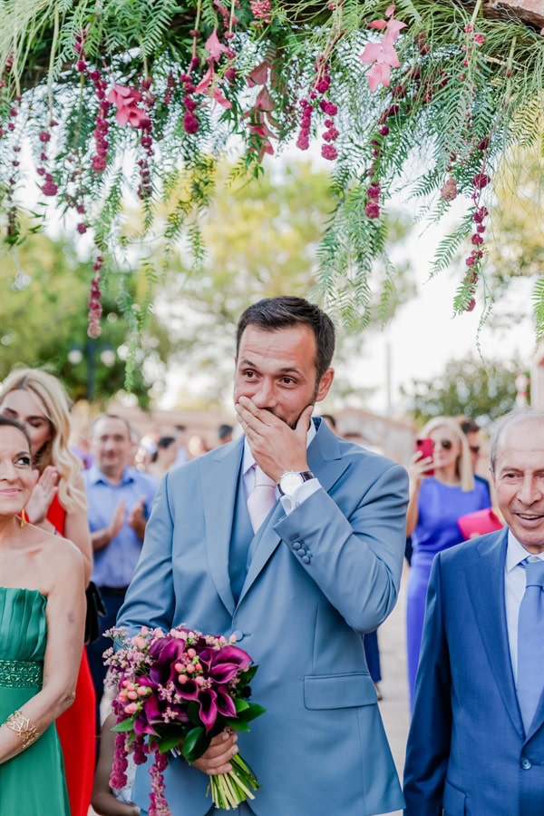 romantic wedding ktima laas lovely floral arrangements_25