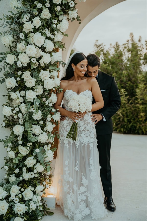 Beautiful Summer Wedding Amaltheia White Blooms
