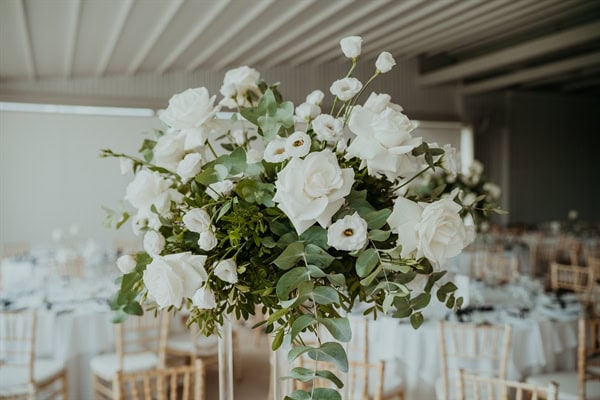 Beautiful Summer Wedding Amaltheia White Blooms