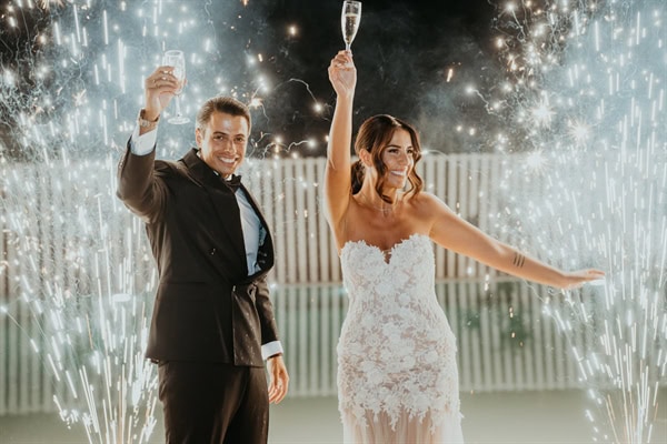 Beautiful Summer Wedding Amaltheia White Blooms