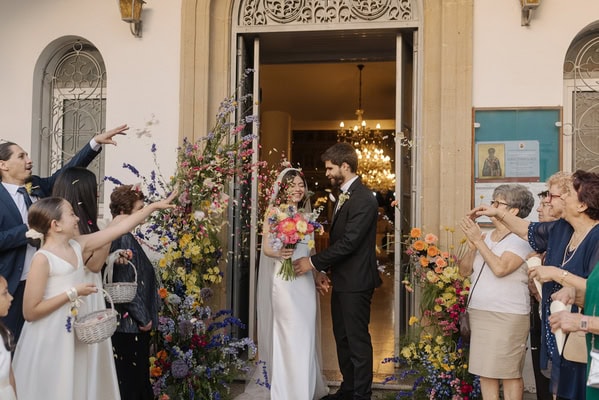 Beautiful Summer Wedding Colorful Blooms