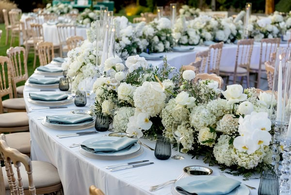 Dreamy Wedding Decor White Florals Timeless Aesthetic