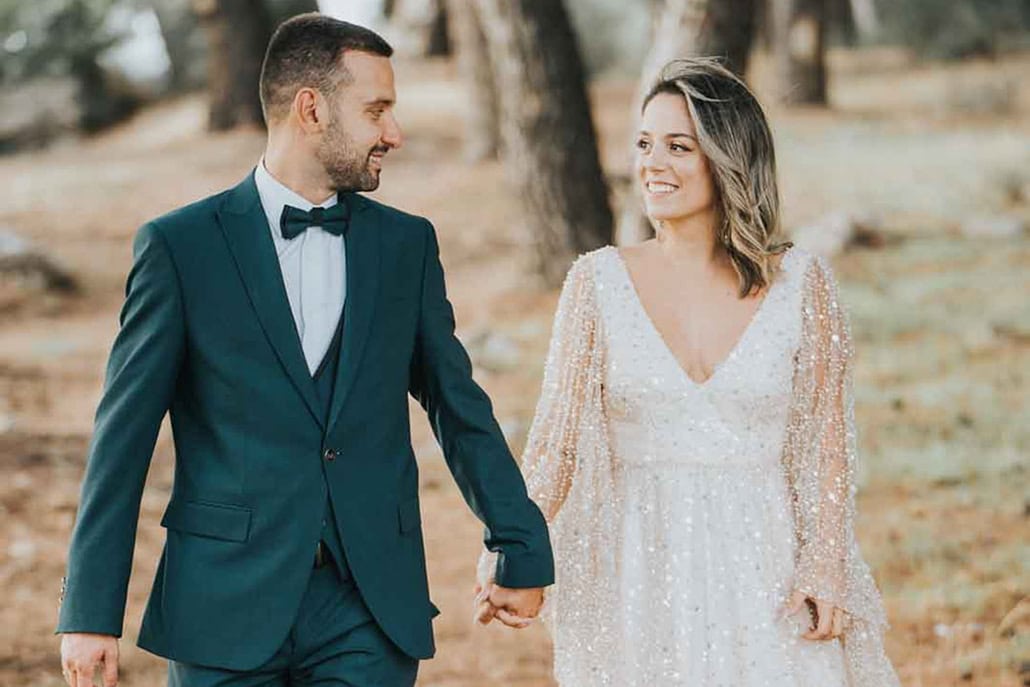 Φθινοπωρινός rustic chic γάμος με λευκά λουλούδια | Μαρία & Άγγελος