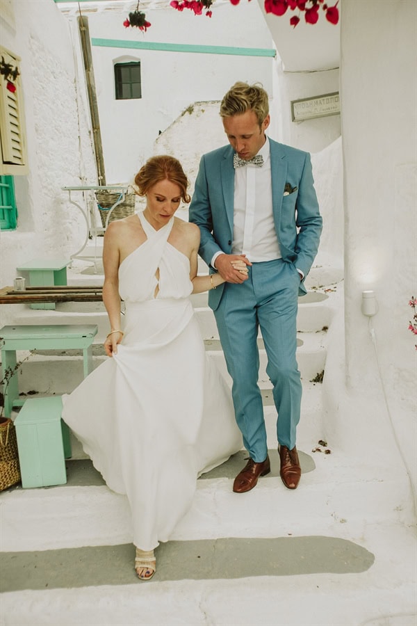 Romantic Spring Wedding Beautiful Amorgos