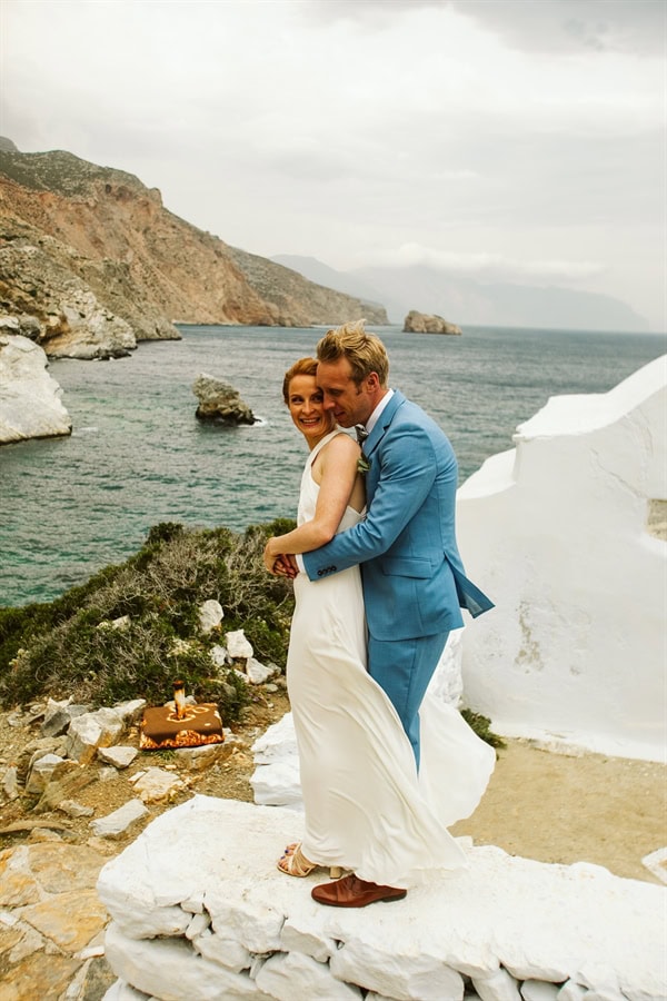 Romantic Spring Wedding Beautiful Amorgos