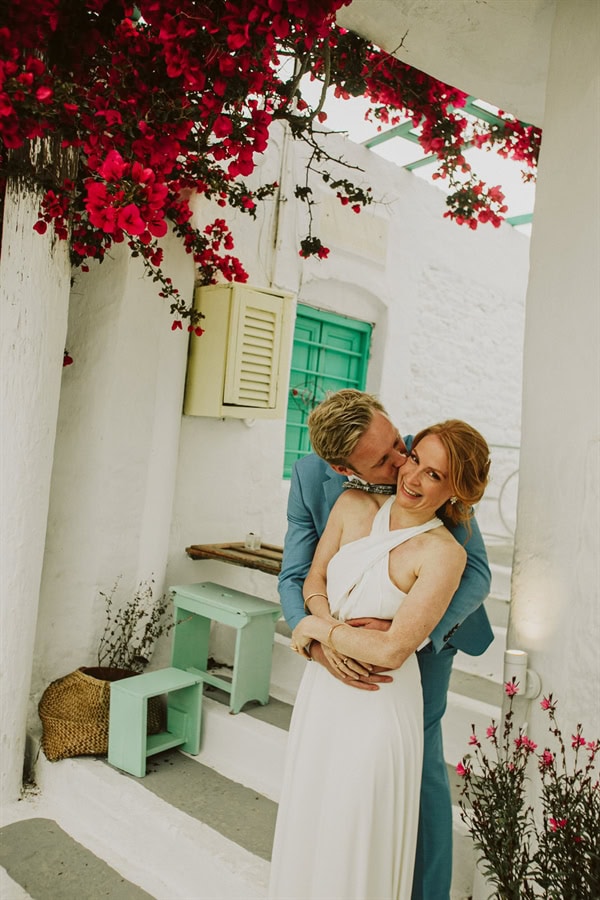 Romantic Spring Wedding Beautiful Amorgos