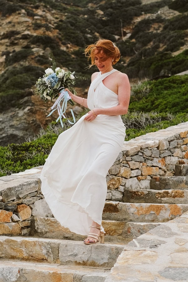 Romantic Spring Wedding Beautiful Amorgos