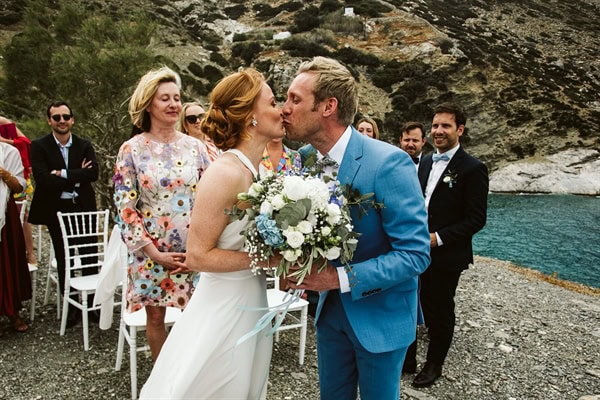 Romantic Spring Wedding Beautiful Amorgos