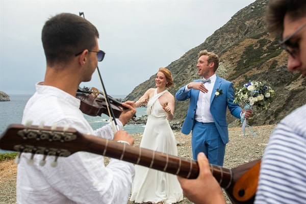 Romantic Spring Wedding Beautiful Amorgos