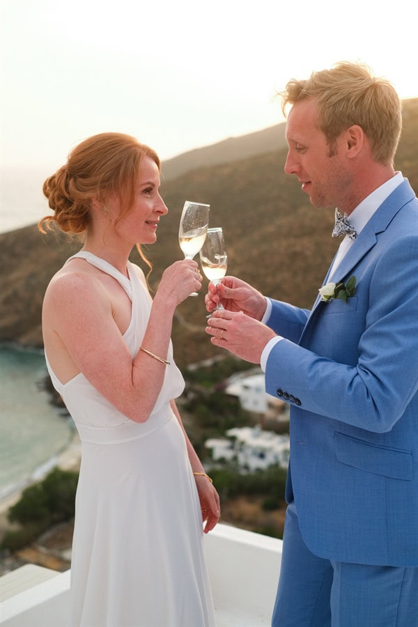 Romantic Spring Wedding Beautiful Amorgos