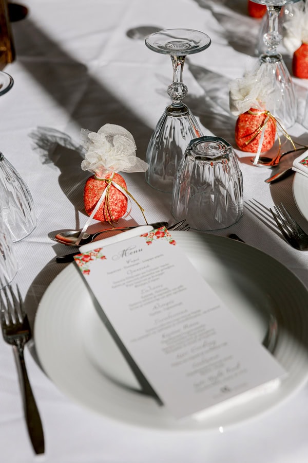 Rustic Chic Autumn Wedding Red Dahlias