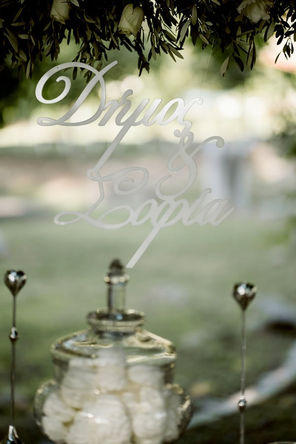 Summer Wedding Kavala White Roses Olive Leaves