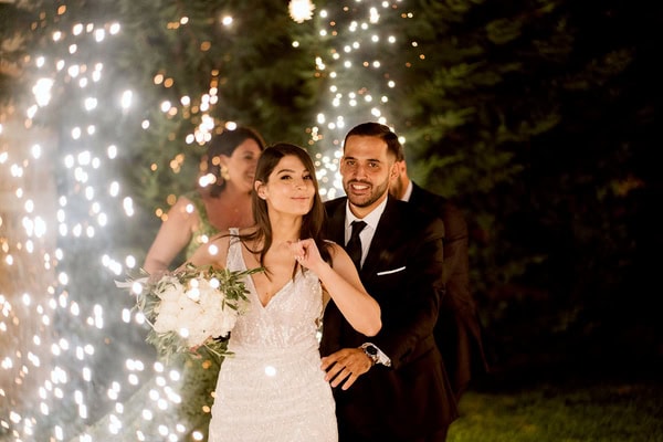 Summer Wedding Kavala White Roses Olive Leaves