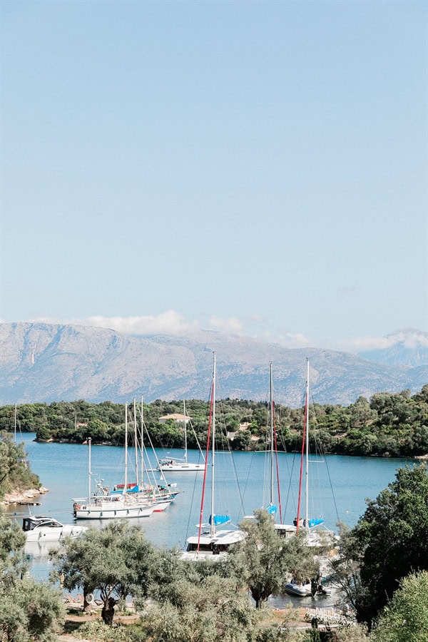 Wedding Filled Ivory Flowers Olive Leaves Meganisi