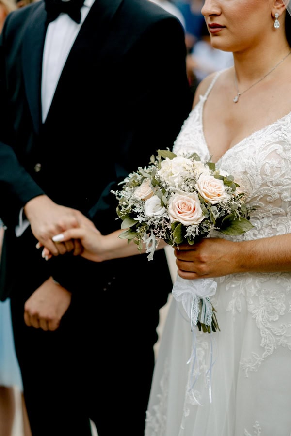 Beautiful Summer Wedding Athens Summer Pale Hued Florals