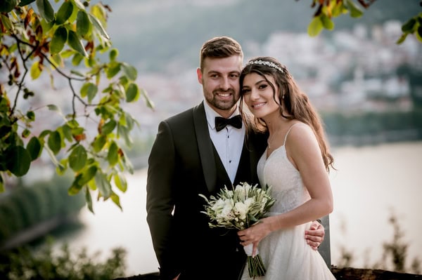 Beautiful Wedding Kastoria White Flowers Olives Leaves