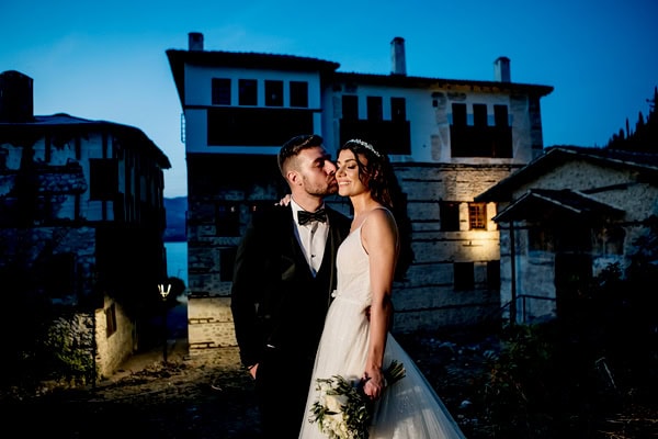 Beautiful Wedding Kastoria White Flowers Olives Leaves
